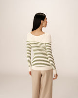 Fine knit sweater green Pacome_12868