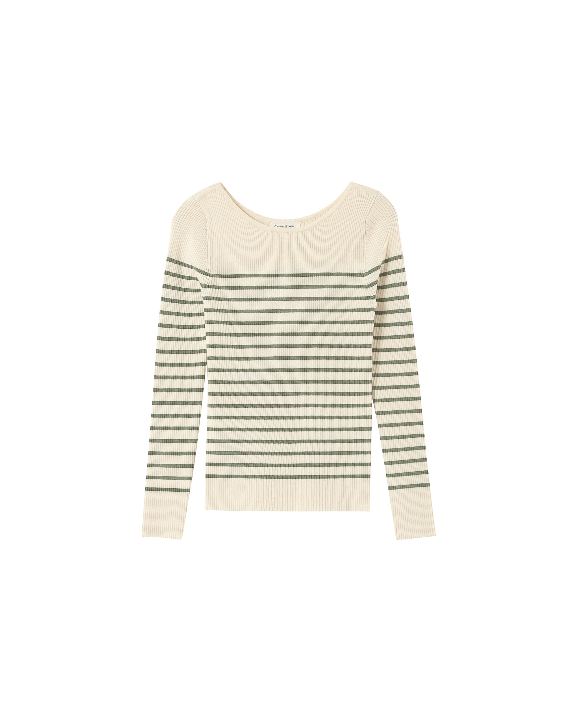 Fine knit sweater green Pacome_12868