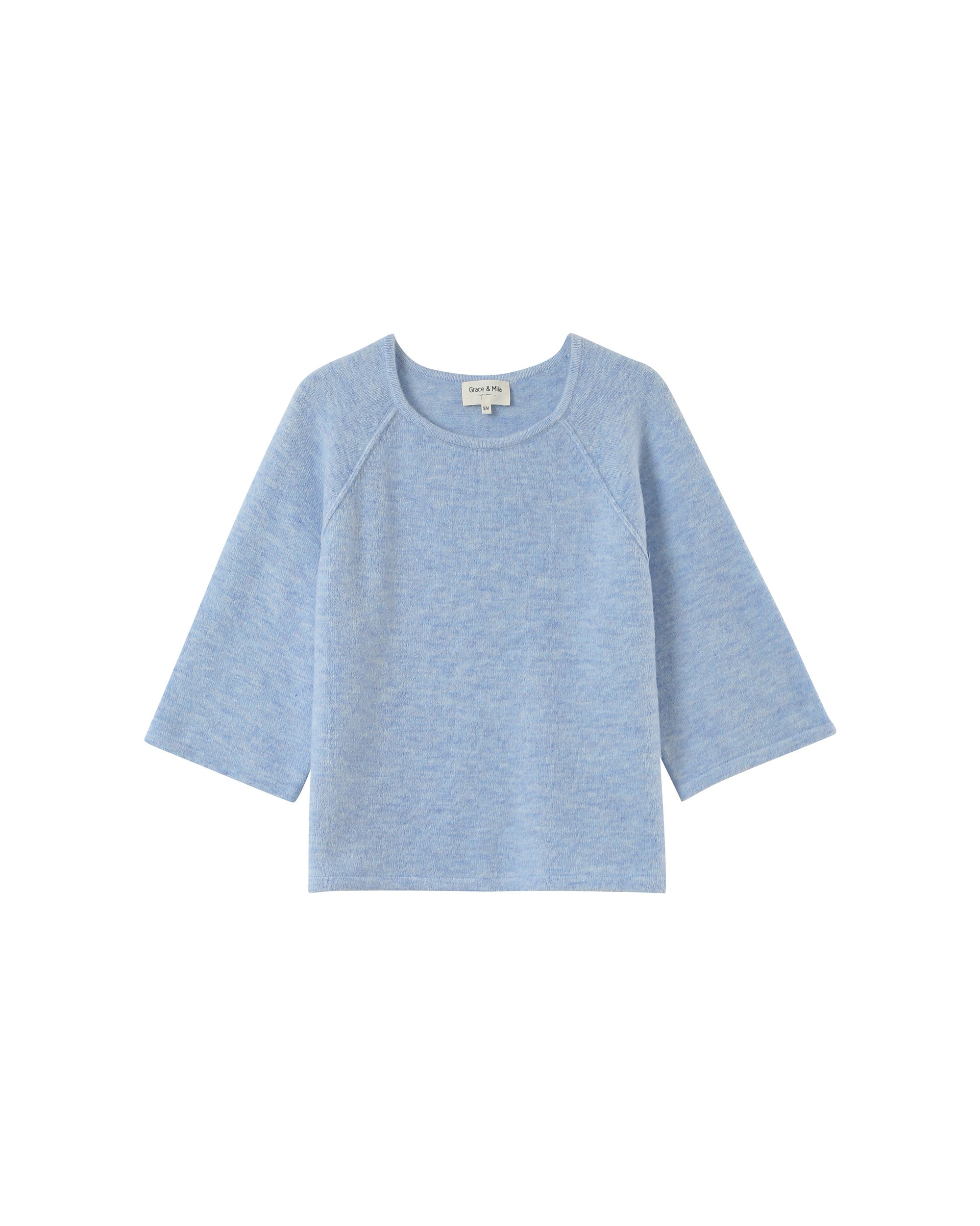 Wool and mohair sweater sky Paco_13165