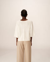 Wool and mohair sweater ecru Paco_13165