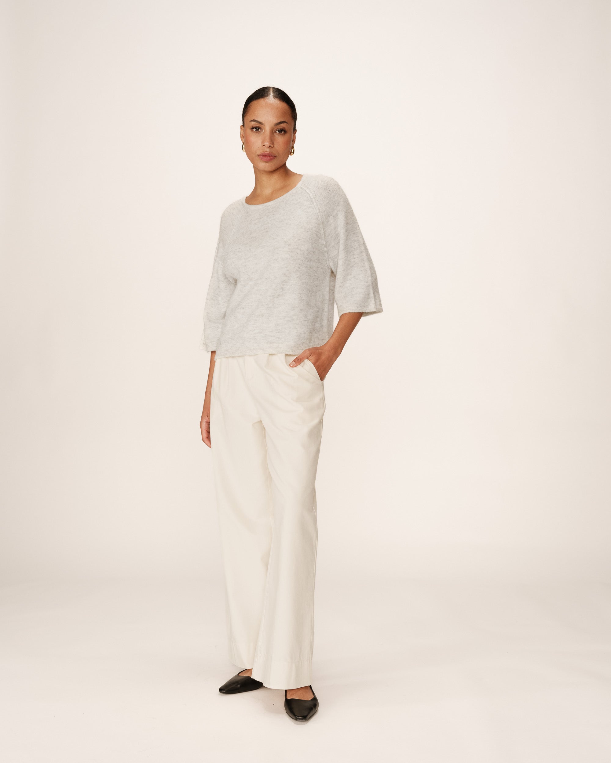 Wool and mohair sweater gray Paco_13165