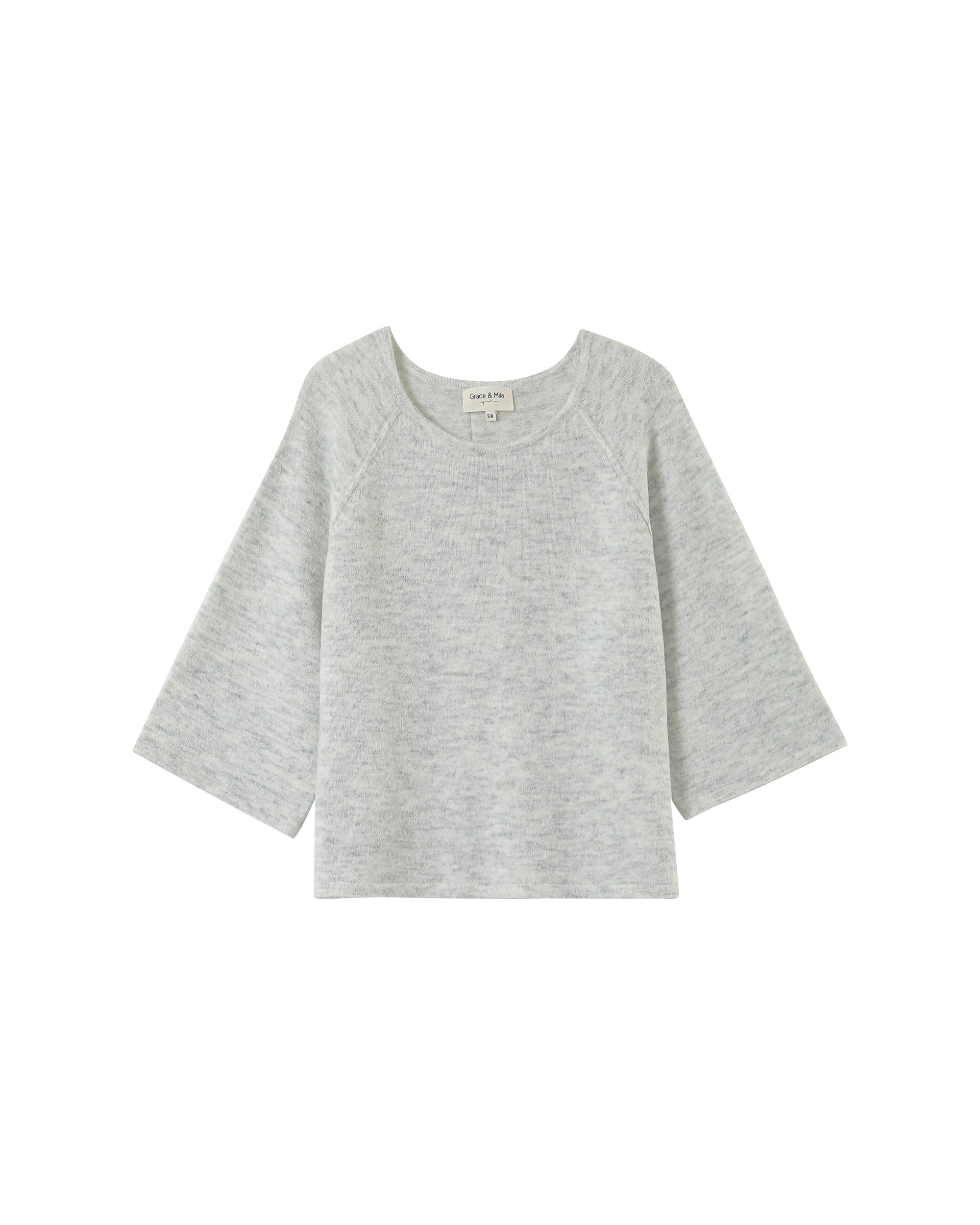 Wool and mohair sweater gray Paco_13165