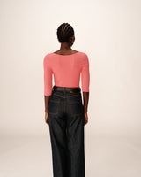 3/4 sleeve sweater pink Paige_12867