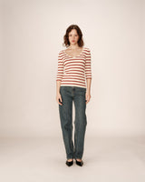 3/4 sleeve sweater terracotta Paige_12867