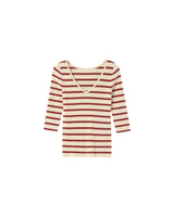 3/4 sleeve sweater terracotta Paige_12867