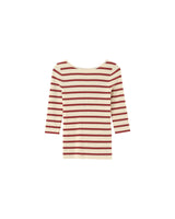 3/4 sleeve sweater terracotta Paige_12867