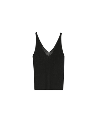 TOP NOIR PAILLETTE