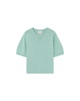 Straight knit sweater aqua Palermo_13177