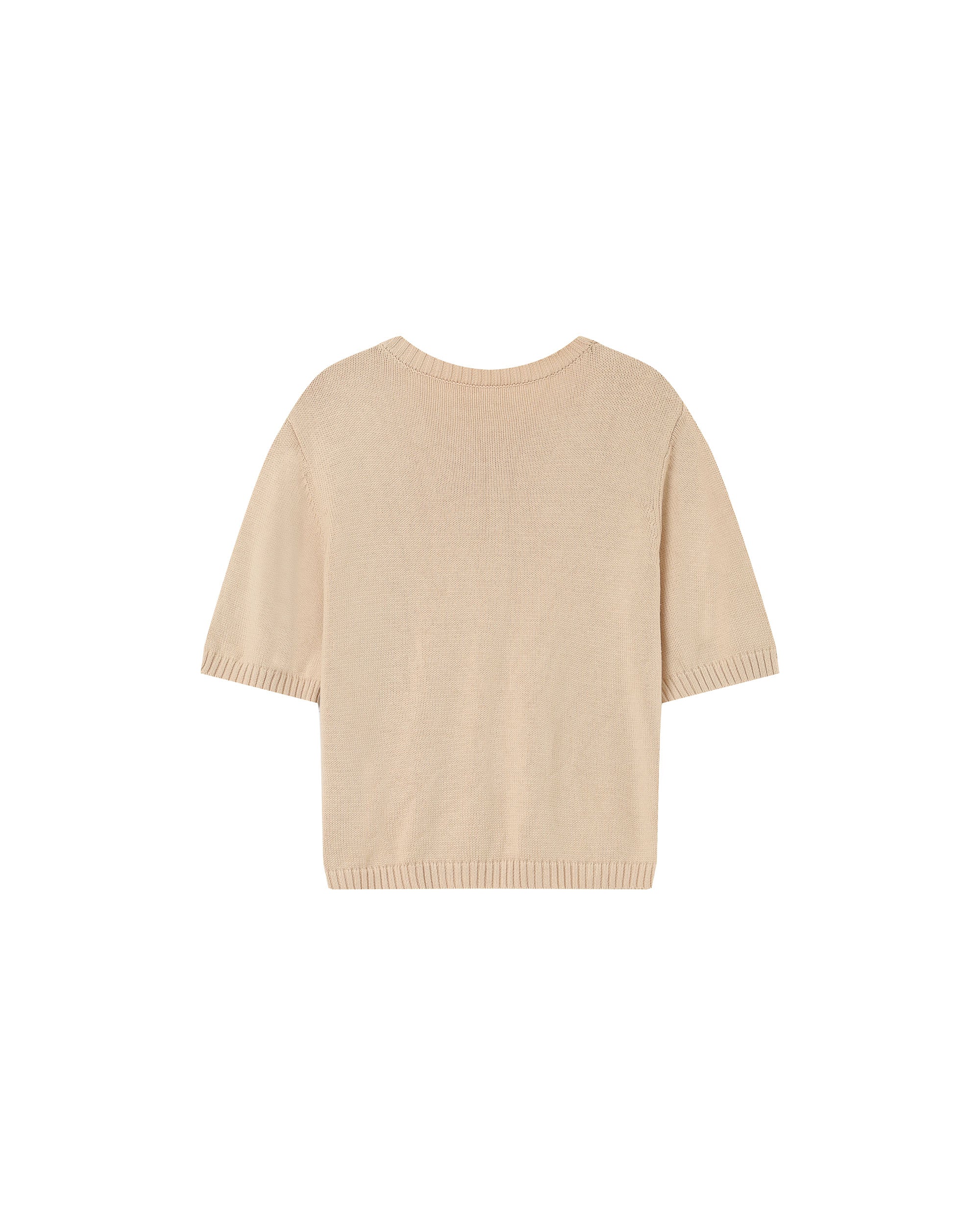 Straight knit sweater ecru Palermo_13177