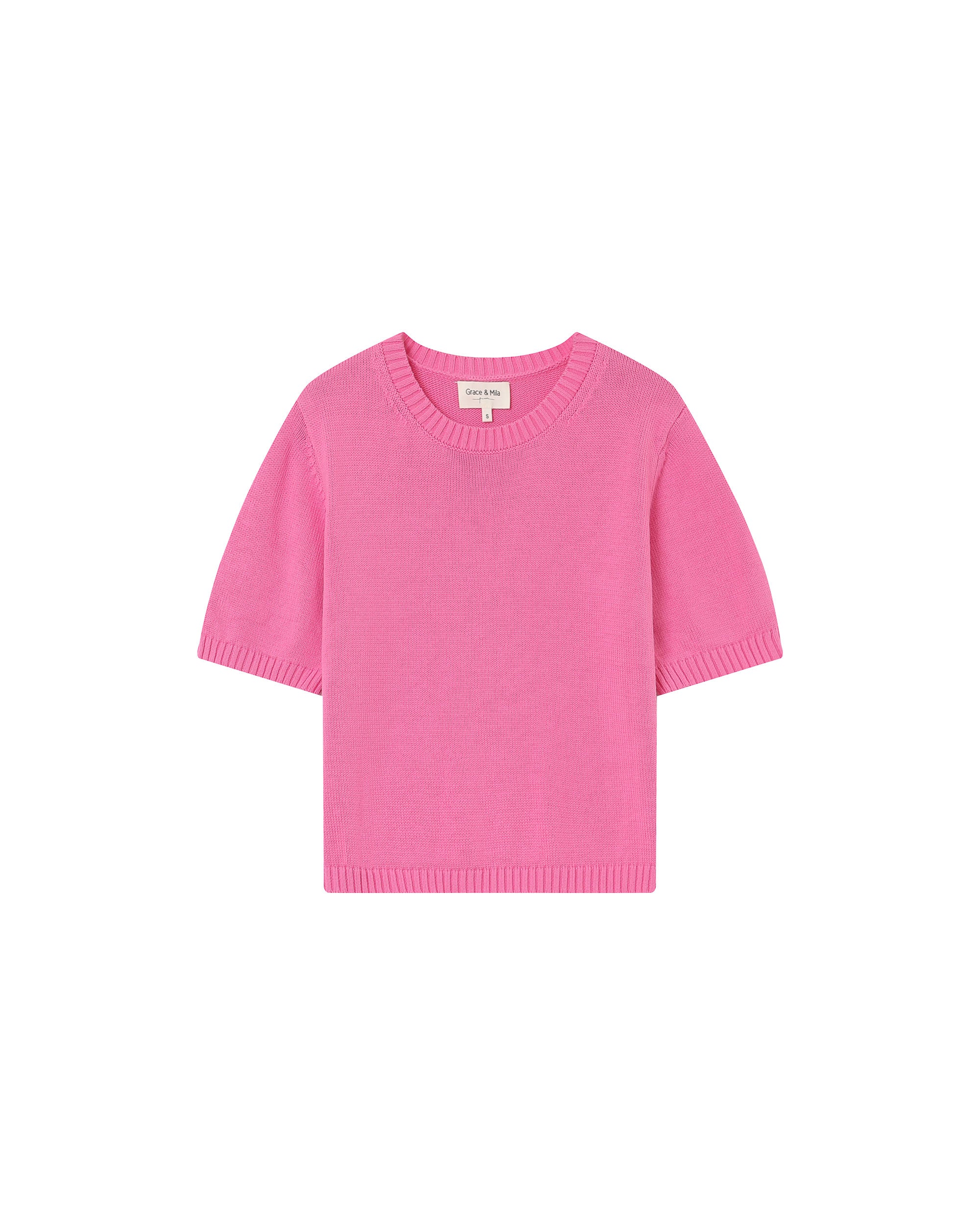 Straight knit sweater pink Palermo_13177