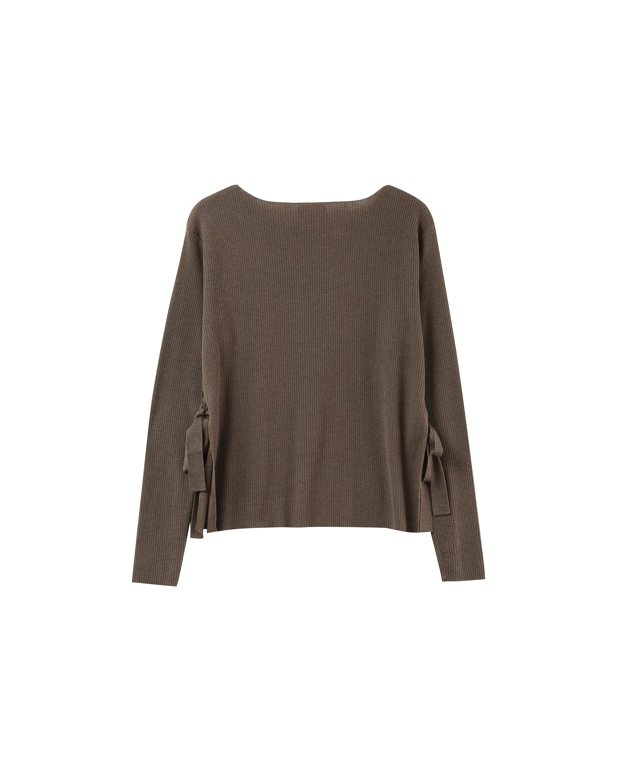 Tie-detail sweater khaki Palmer_12878