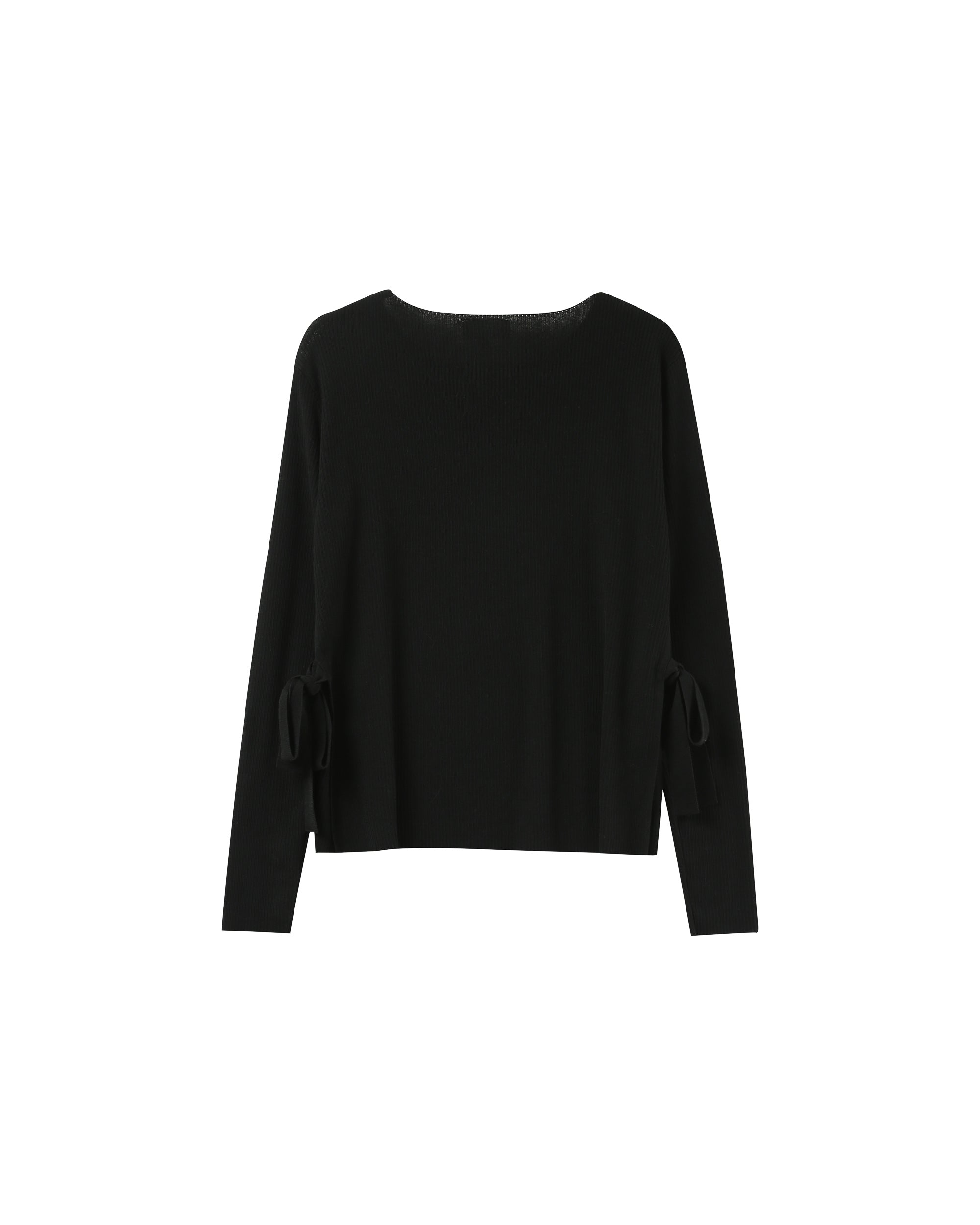 Tie-detail sweater black Palmer_12878