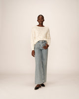 Oversized patterned sweater beige Paloma_13000