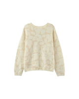 Oversized patterned sweater beige Paloma_13000