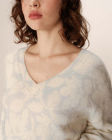 Oversized patterned sweater sky Paloma_13000