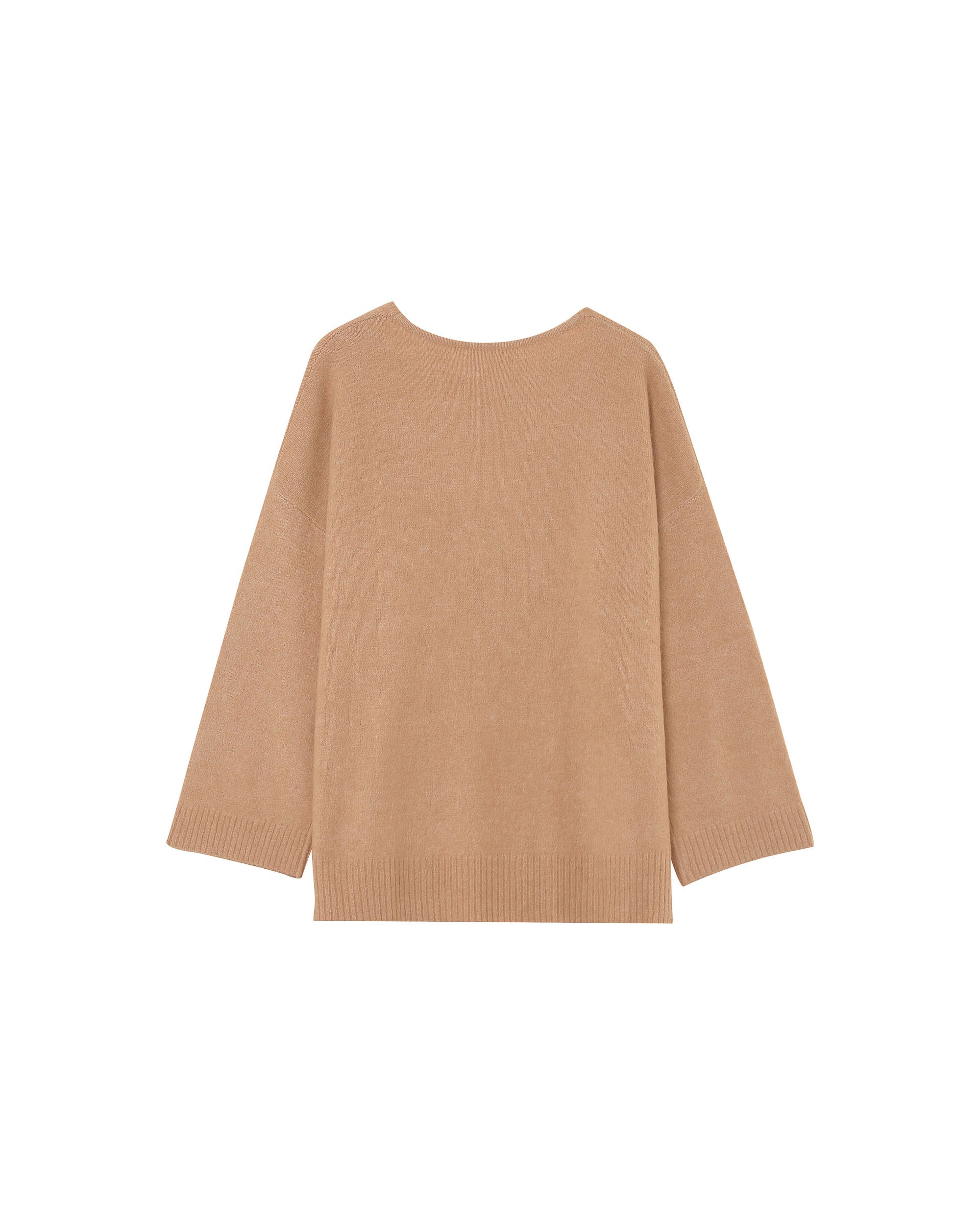 3/4 sleeve sweater camel Paltrow_12902