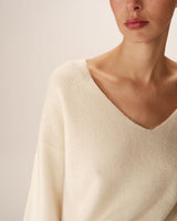 3/4 sleeve sweater ecru Paltrow_12902