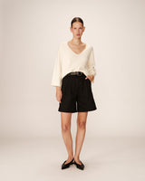 3/4 sleeve sweater ecru Paltrow_12902