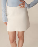 Short a-line skirt ecru Pamela_12906