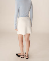 Short a-line skirt ecru Pamela_12906