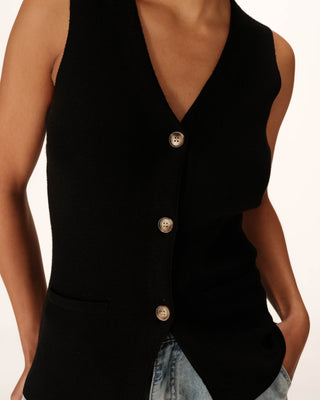 GILET NOIR PANAMA
