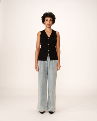 GILET NOIR PANAMA