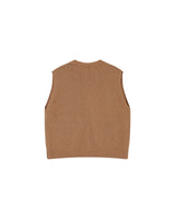 Knit cardigan camel Pancake