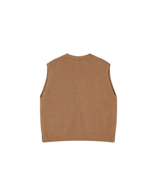 CARDIGAN CAMEL PANCAKE