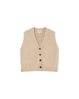 Knit cardigan ecru Pancake