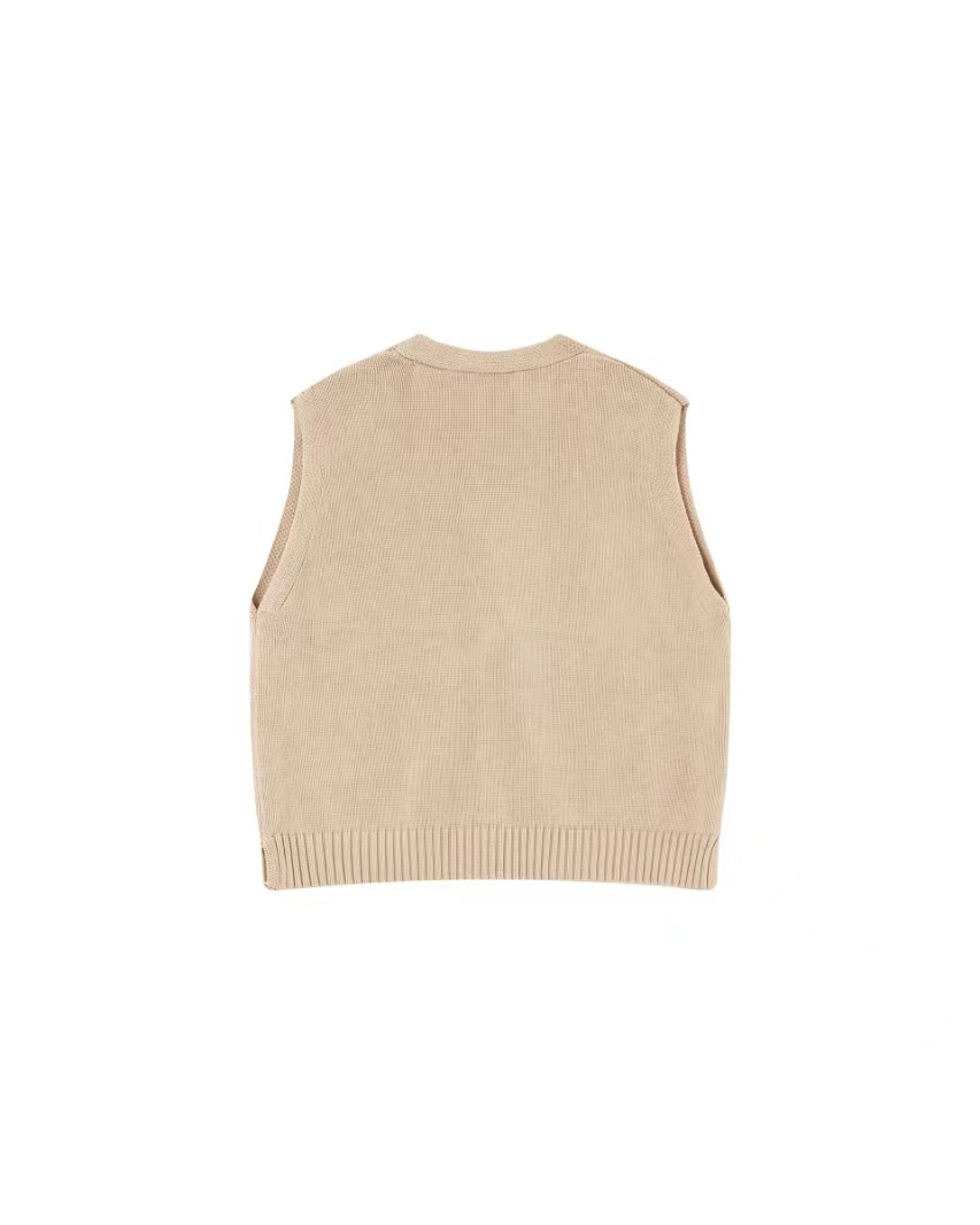 Knit cardigan ecru Pancake