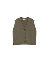 Knit cardigan khaki Pancake