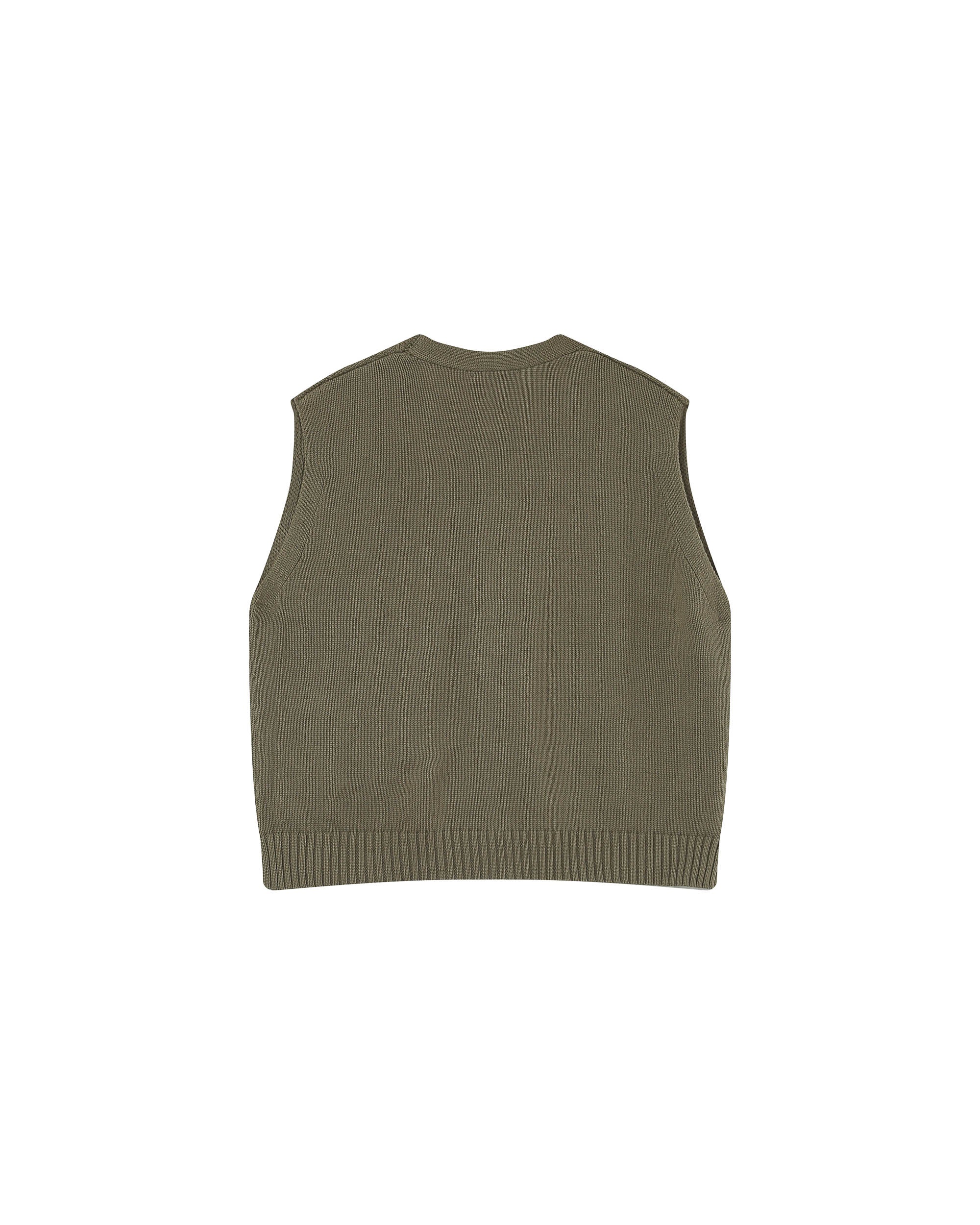 Knit cardigan khaki Pancake