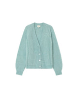 Wool and alpaca cardigan aqua Panettone