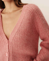 Wool and alpaca cardigan pink Panettone