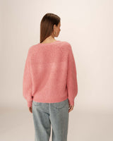 Wool and alpaca cardigan pink Panettone
