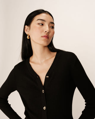 CARDIGAN NOIR PANINO