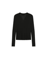 Cardigan fine maille noir Panino