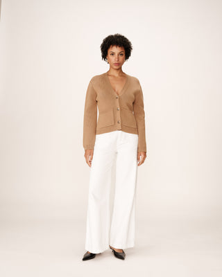 CARDIGAN CAMEL PAOLINO
