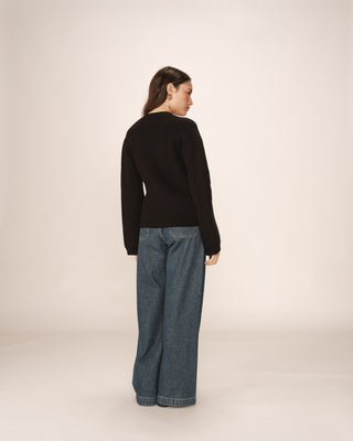 CARDIGAN NOIR PAOLINO