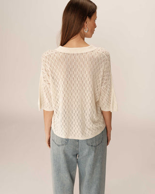 CARDIGAN ECRU PAO