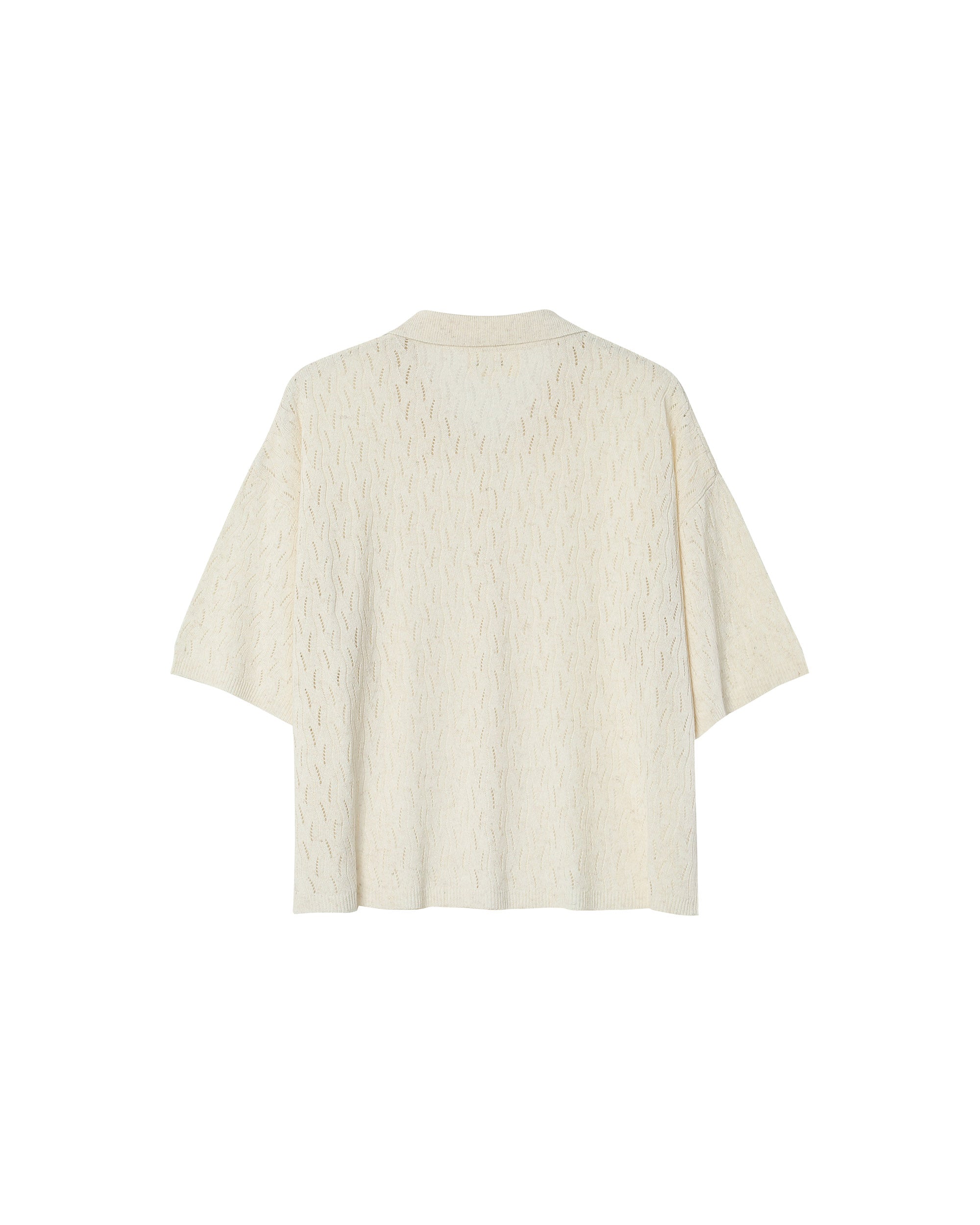 Openwork cardigan ecru Pao