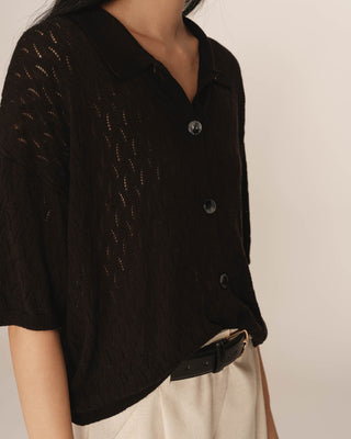 CARDIGAN NOIR PAO