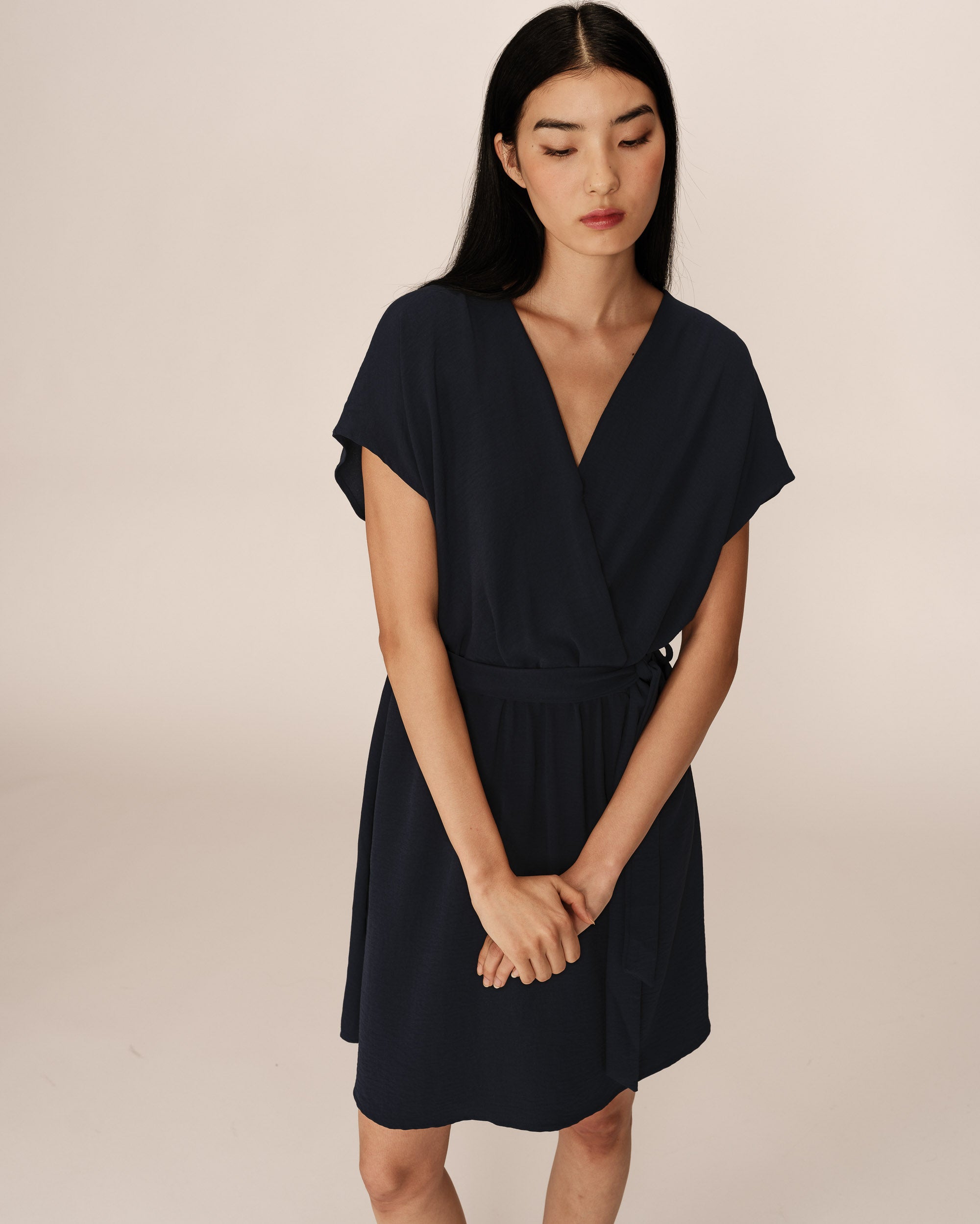 Sleeveless short dress marine Papaye_13190