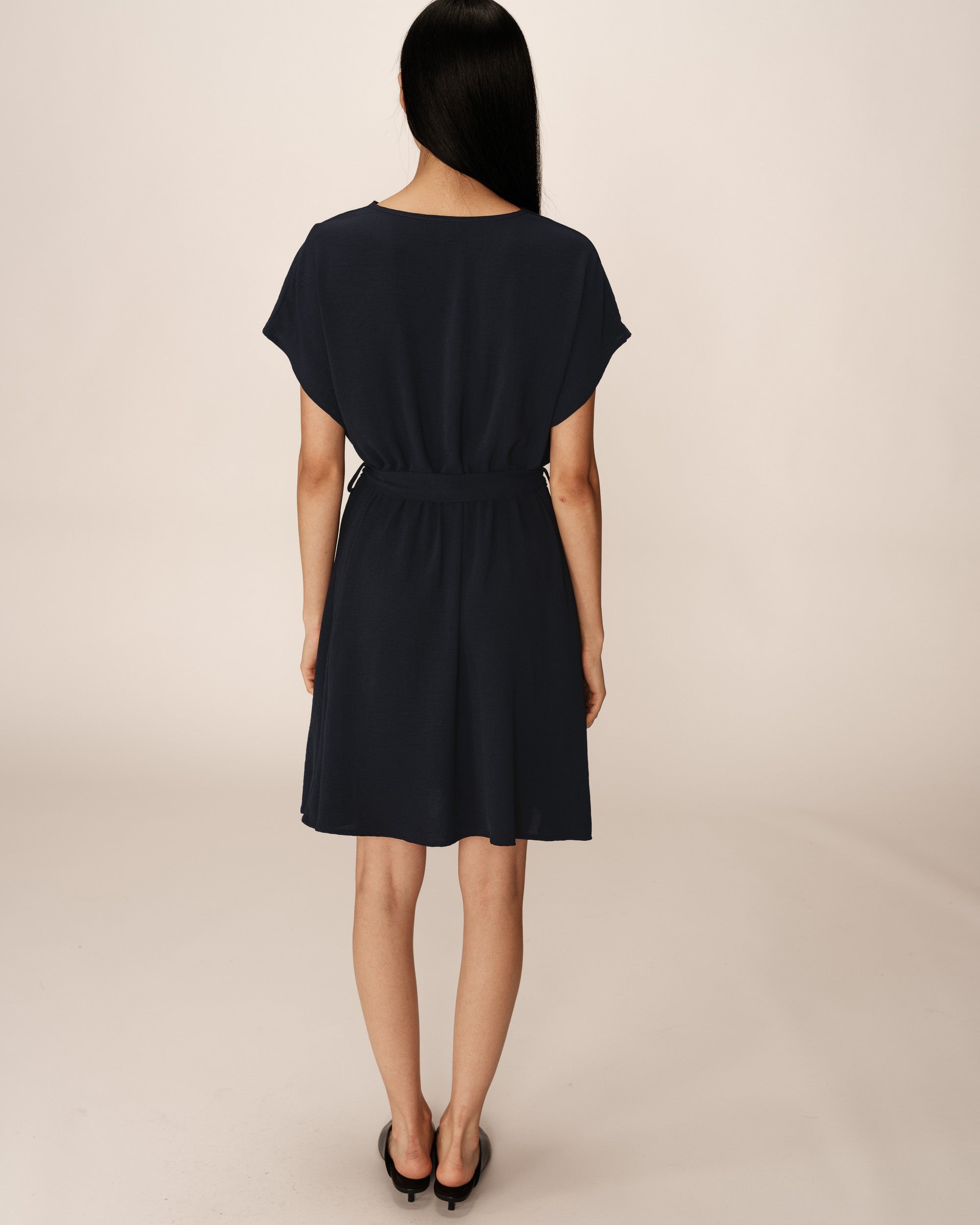 Sleeveless short dress marine Papaye_13190