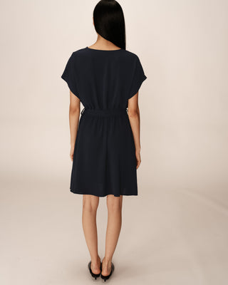 ROBE COURTE MARINE PAPAYE