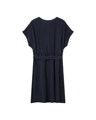 ROBE COURTE MARINE PAPAYE