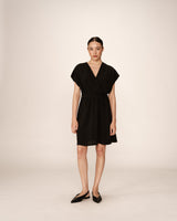 Robe courte sans manches noir Papaye