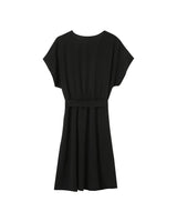Robe courte sans manches noir Papaye