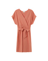 Sleeveless short dress peche Papaye_13190