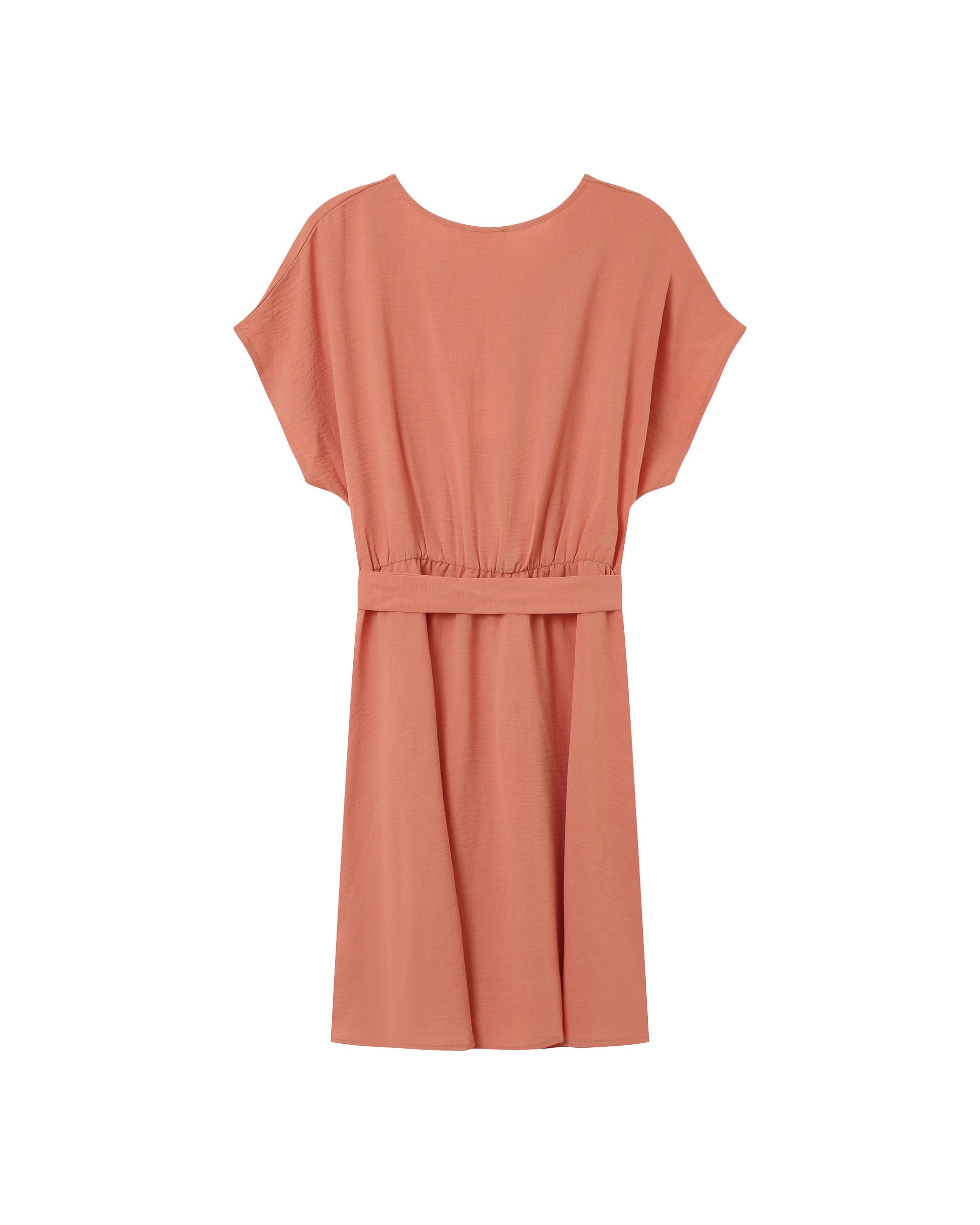 Sleeveless short dress peche Papaye_13190